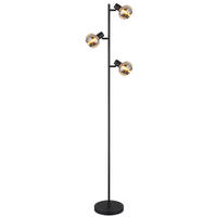 STEHLEUCHTE - Schwarz, Basics, Glas/Metall (25/23cm) - Globo