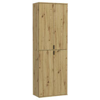 DREHTÜRENSCHRANK Eiche Artisan  - Eiche Artisan, Konventionell, Holzwerkstoff/Metall (61/193/34cm) - MID.YOU