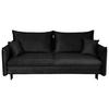 SCHLAFSOFA Flachgewebe Schwarz  - Schwarz, Design, Holz/Kunststoff (216/96/102cm) - MID.YOU