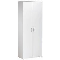 SCHUHSCHRANK Talent  in 70/176/35 cm  - Silberfarben/Weiß, Design, Holzwerkstoff/Kunststoff (70/176/35cm) - Carryhome