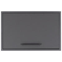 AUFSATZSCHRANK 67/44/68 cm  in  - Anthrazit/Schwarz, MODERN, Holzwerkstoff/Metall (67/44/68cm) - home24