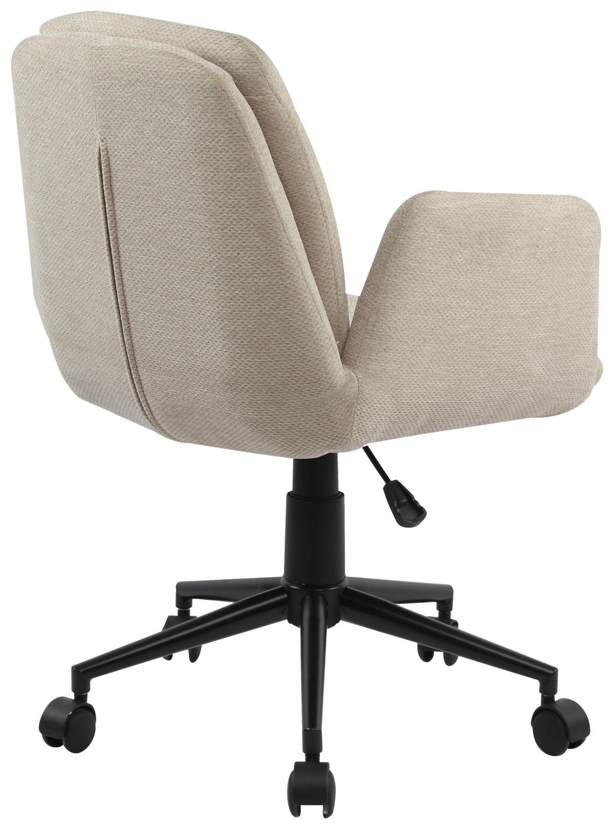 DREHSTUHL  in Webstoff Beige  - Beige/Schwarz, MODERN, Kunststoff/Textil (55/85-95/60cm) - MID.YOU