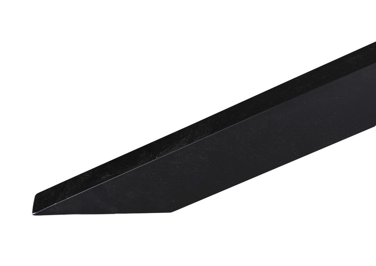 ESSTISCH Akazie massiv rechteckig Naturfarben, Schwarz  - Schwarz/Naturfarben, MODERN, Holz/Metall (180/90/75cm) - Livetastic