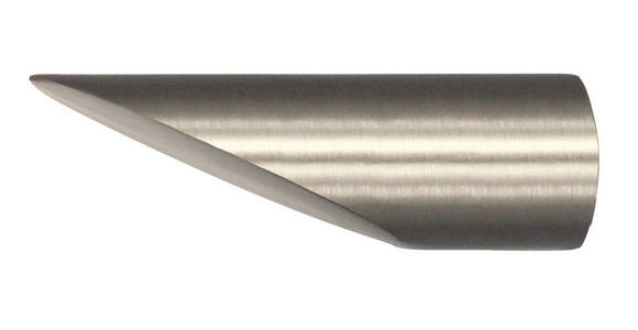 ENDSTÜCK  - Edelstahlfarben, Basics, Metall (1,6cm) - Homeware