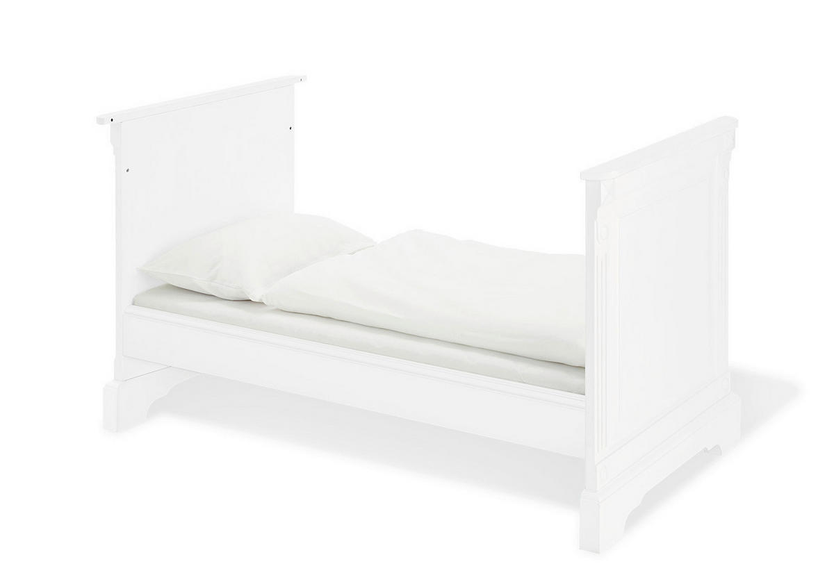 GITTERBETT PINOLINO EMILIA 151/81/88 cm  - Weiß, ROMANTIK / LANDHAUS, Holzwerkstoff (151/81/88cm) - Pinolino