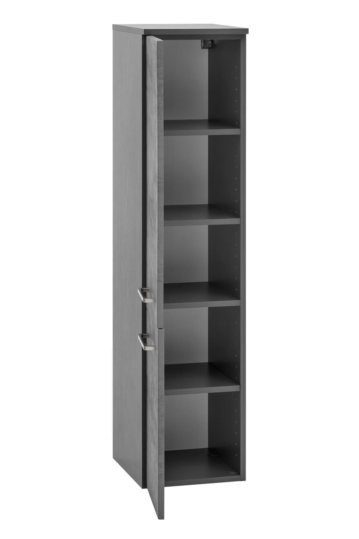 MIDISCHRANK 30/130/35 cm  - Dunkelgrau/Anthrazit, KONVENTIONELL, Holzwerkstoff (30/130/35cm) - Xora
