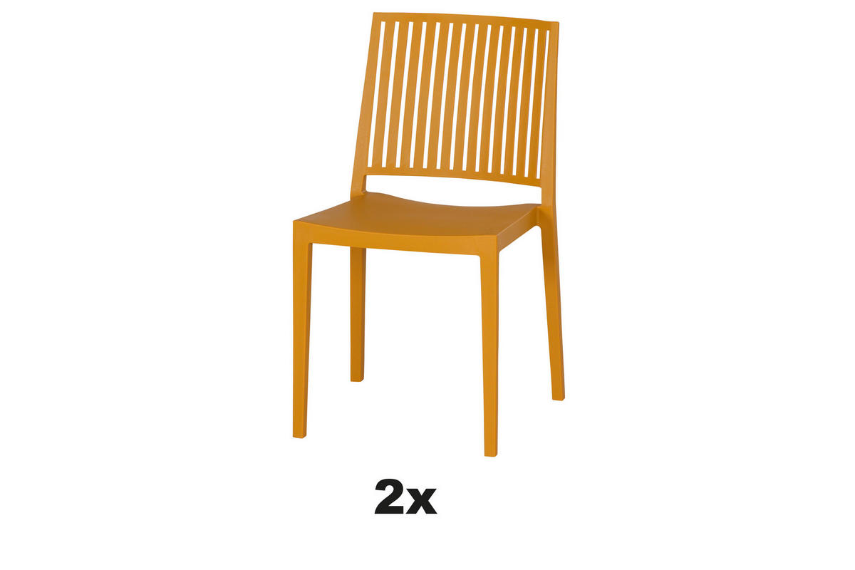 STAPELSTUHL Gelb  - Gelb, Basics, Kunststoff (57/80/56cm) - Siena Garden