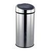 ABFALLEIMER 30 L  - Silberfarben/Schwarz, Basics, Metall (35/66/35cm) - Spirella