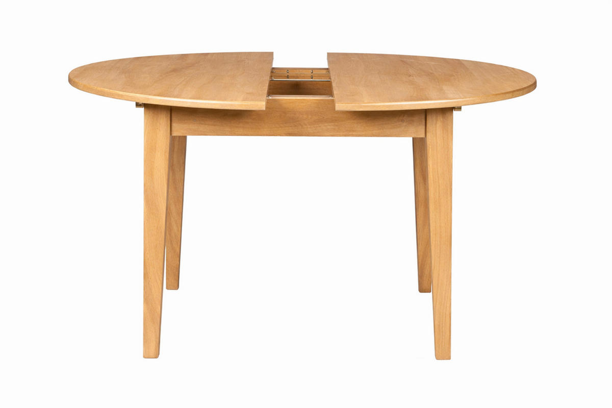 ESSTISCH 115/76/115 cm Echtholz  Holz oval Naturfarben  - Naturfarben, MODERN, Holz (115/76/115cm) - Livetastic