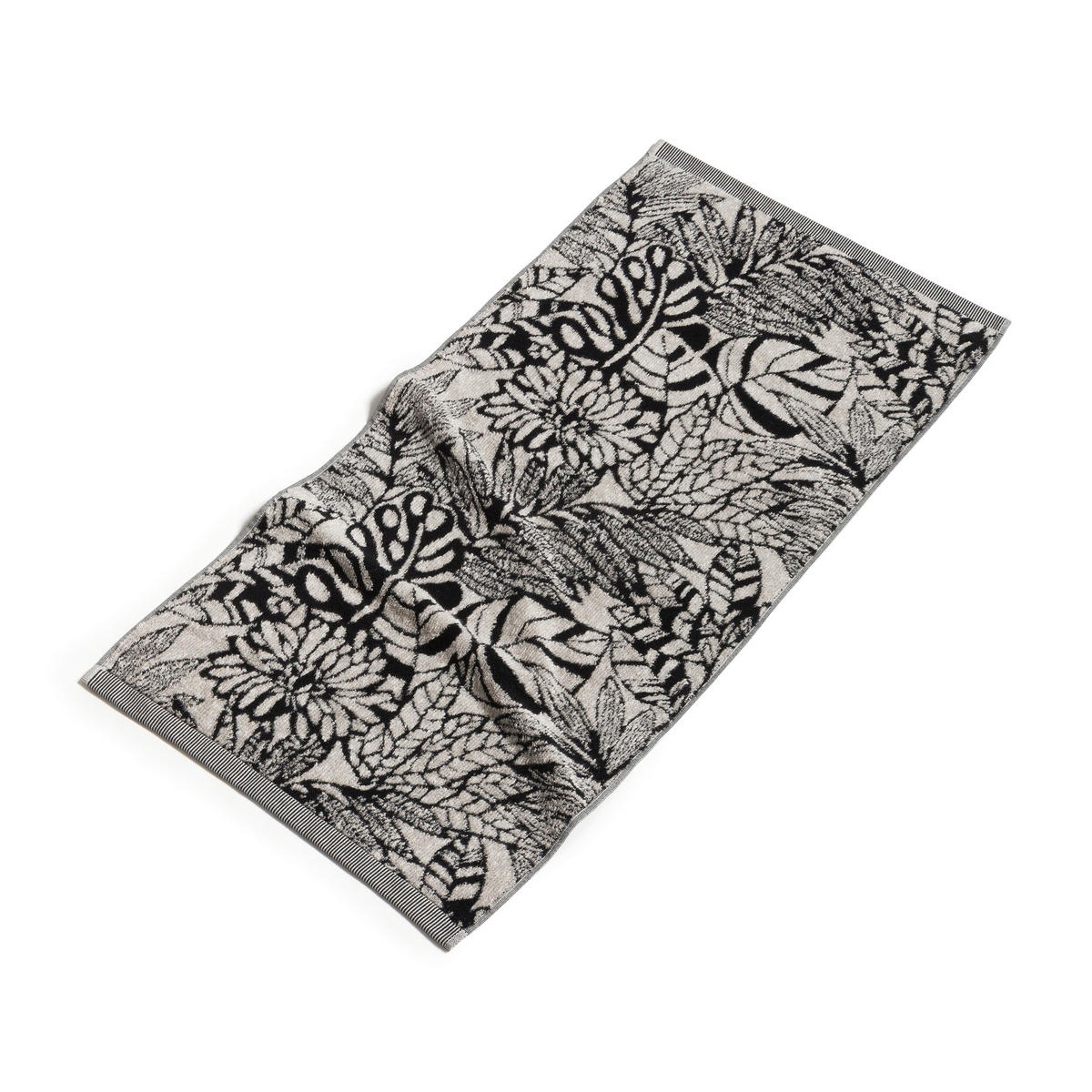 DUSCHTUCH BROOKLYN 80/150 cm  - Schwarz, Basics, Textil (80/150cm) - Moeve