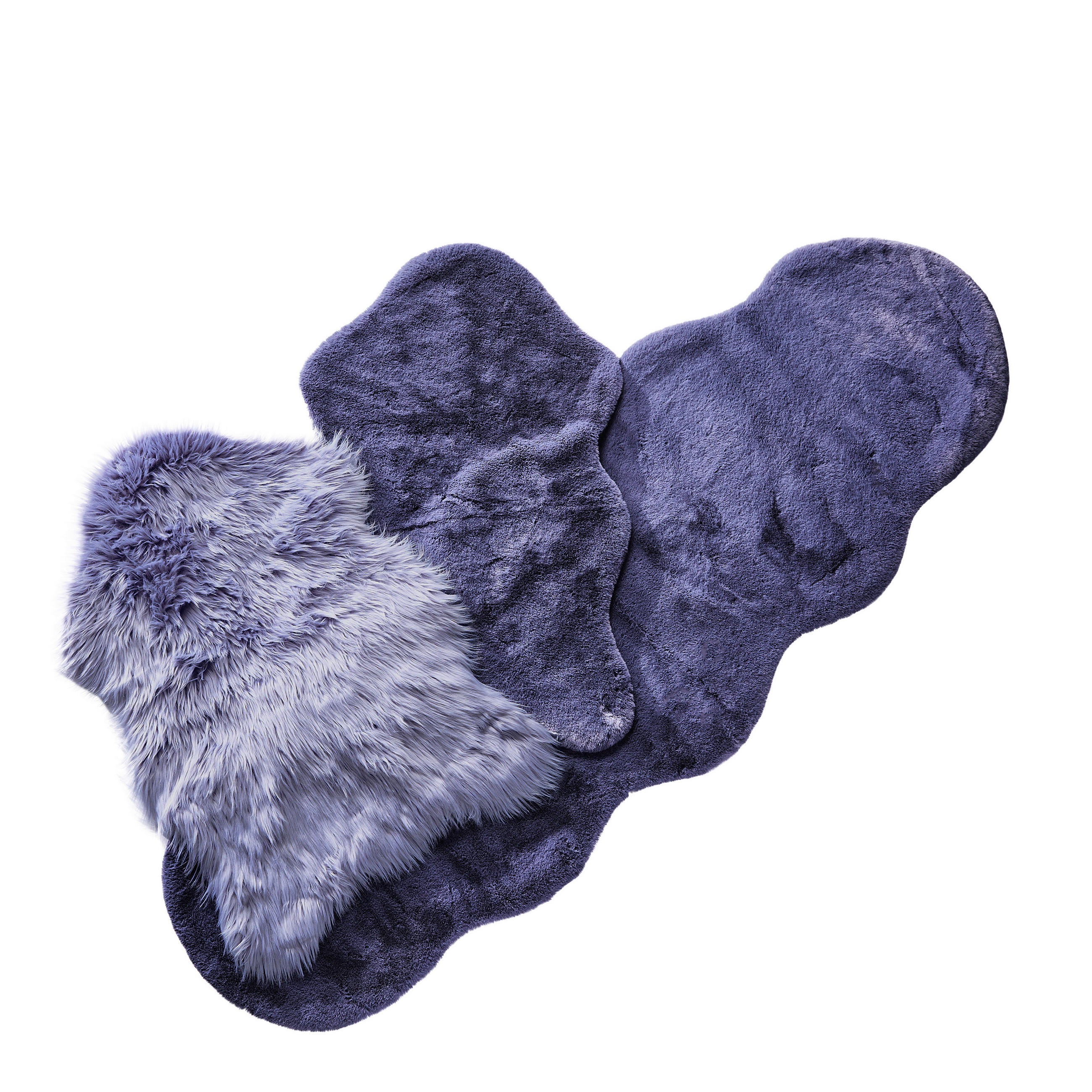 KUNSTFELL 60/90 cm Blau  - Blau, Basics, Fell/Textil (60/90cm) - Ambia Home