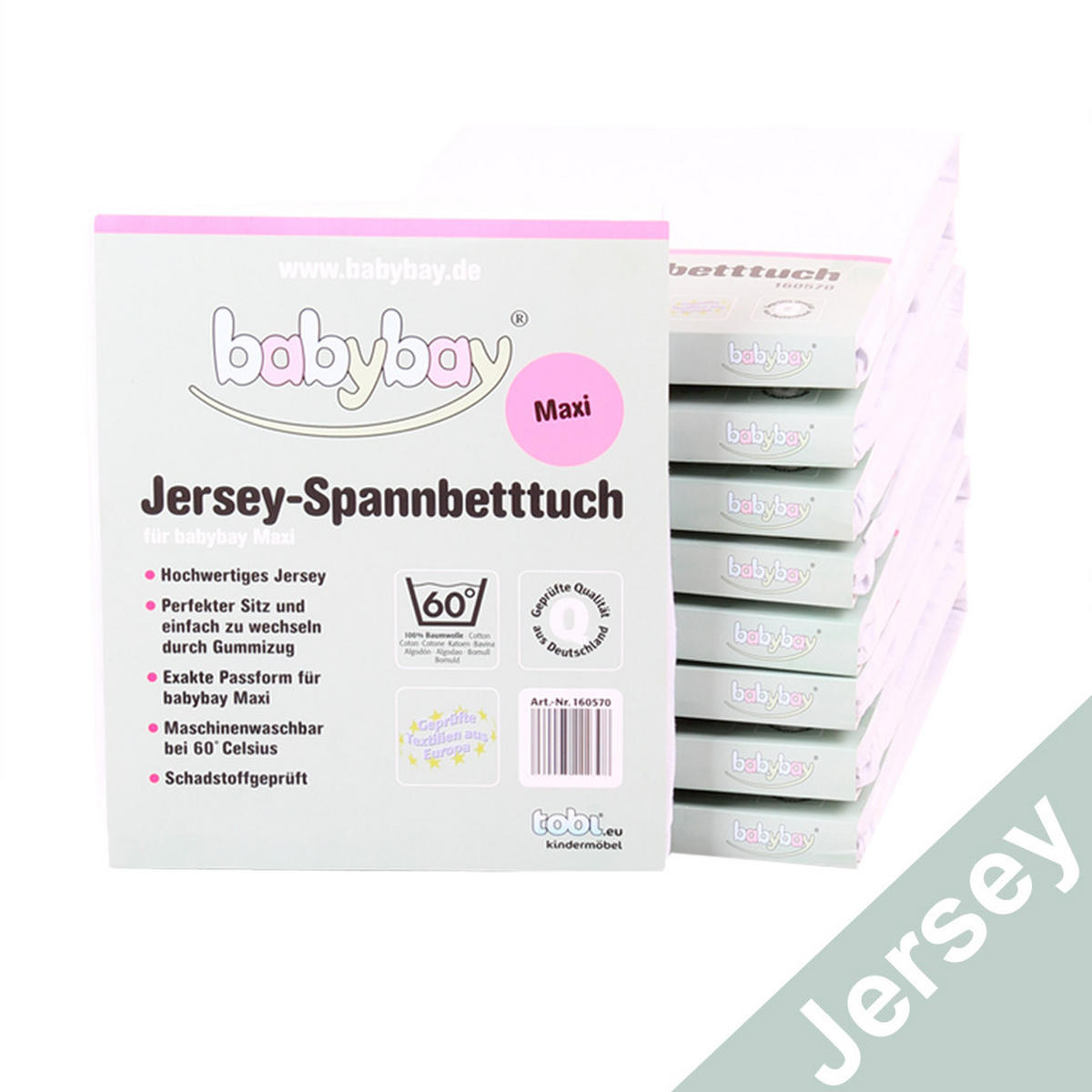 KINDERSPANNBETTTUCH  89/50/6 cm  - Weiß, Basics, Textil (89/50/6cm) - Babybay