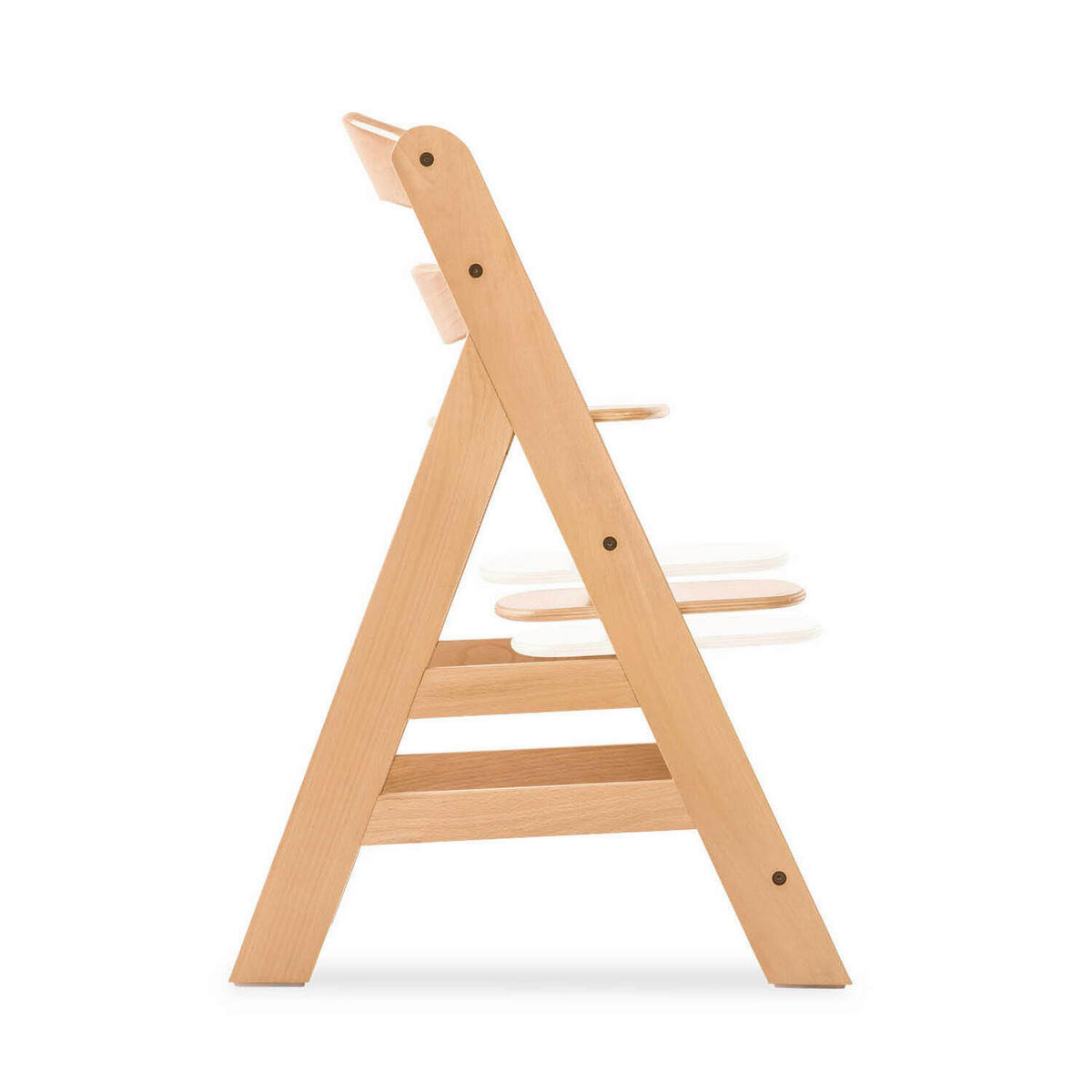 HOCHSTUHL-SET Apha Newborn Set Naturfarben, Hellgrau Nature Grey  - Hellgrau/Naturfarben, Basics, Holz/Textil (65/93,5/49cm) - Hauck