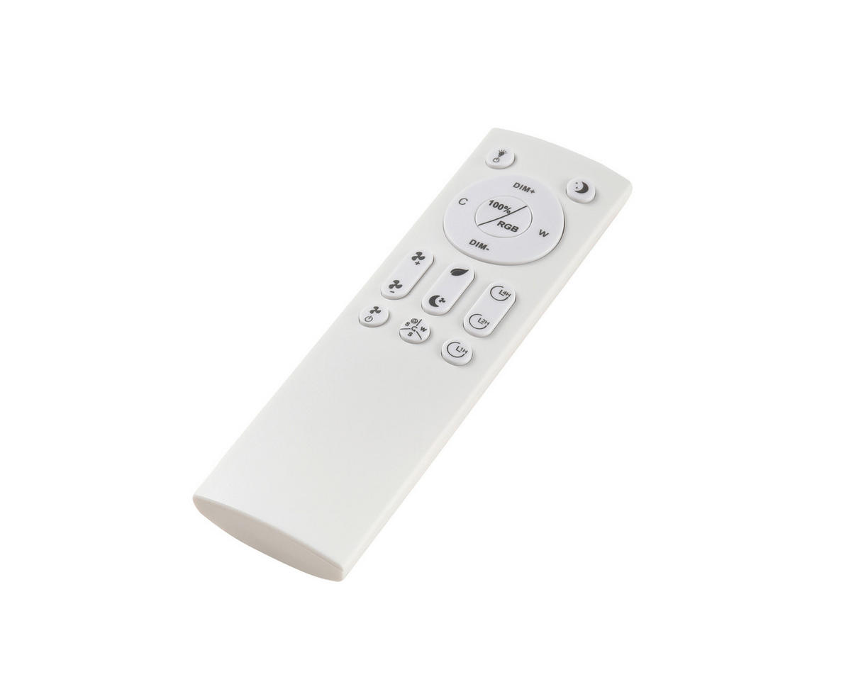 VENTILATOR STROPNI  bijela, boje kroma   prozirno   - bijela/prozirno, Trend, metal/plastika (55/19cm) - Mican