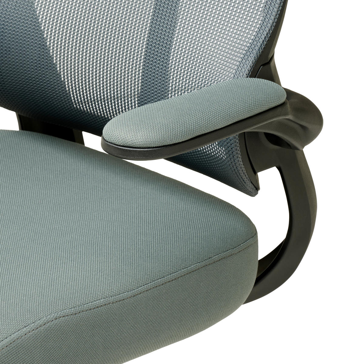 OTOČNÁ ŽIDLE, síťovina, šedá - šedá/černá, Moderní, kov/dřevo (65/108/116/66cm) - MID.YOU