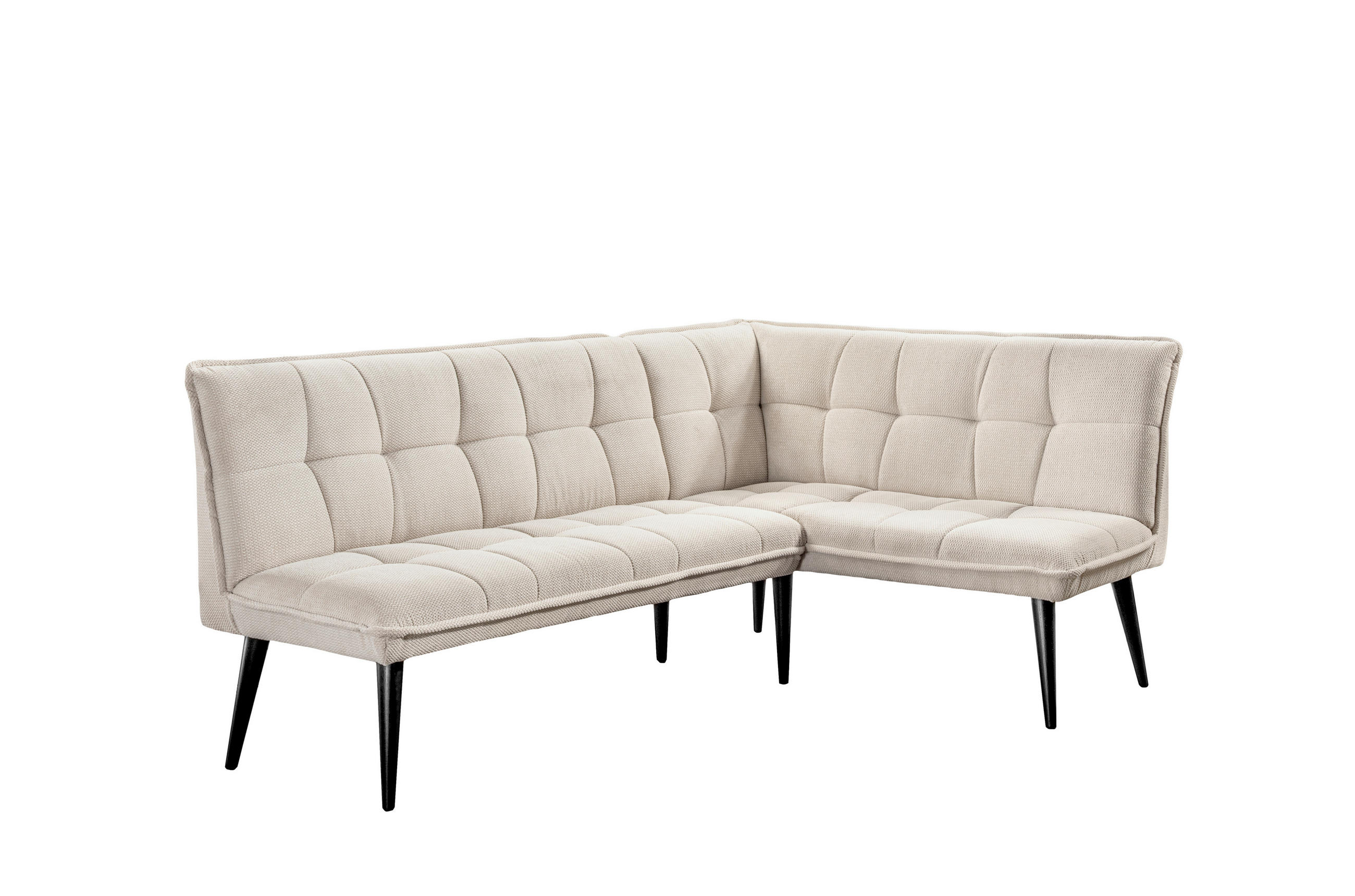 KLUPA KUTNA  bež  drvo, tekstil, drvni materijal      - bež/crna, Moderno, drvni materijal/drvo (240/161cm) - Livetastic