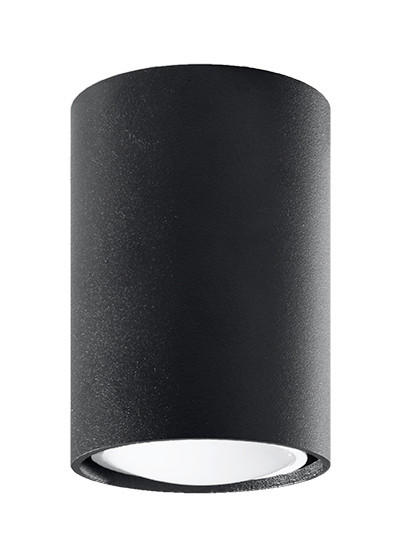AUFBAULEUCHTE Lagos 6/6/10 cm  - Schwarz, Design, Metall (6/6/10cm)