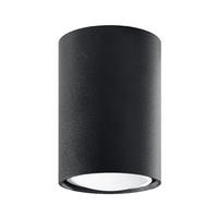 AUFBAULEUCHTE Lagos 6/6/10 cm  - Schwarz, Design, Metall (6/6/10cm)