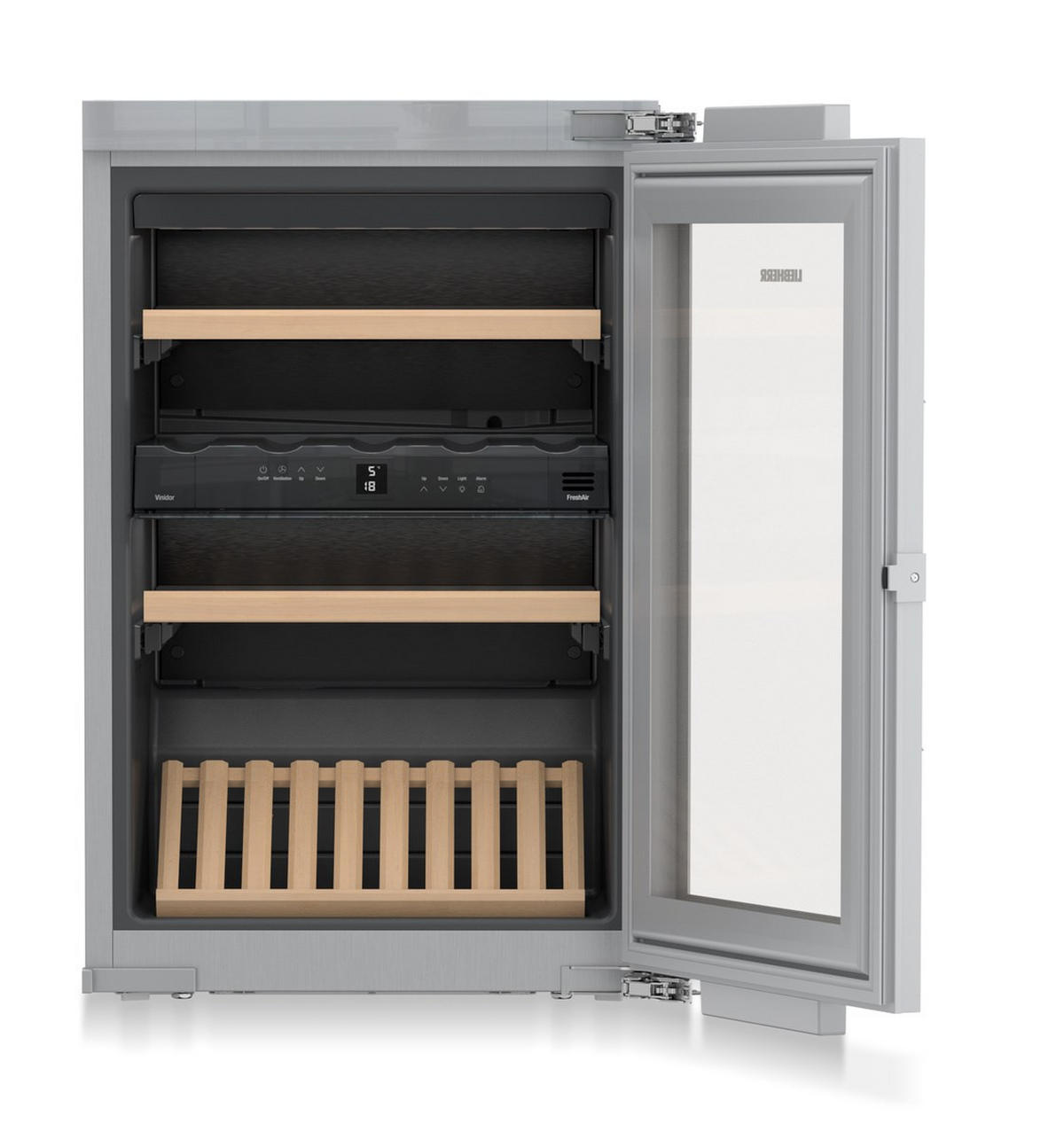 WEINKÜHLSCHRANK EWTDF1653-21  - Silberfarben, Basics, Glas/Kunststoff (56-57/87,4-89/55cm) - Liebherr