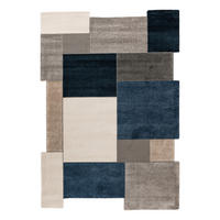 FLACHWEBETEPPICH 160/230 cm My Frisco Blau  - Blau, Basics, Textil (160/230cm) - Obsession