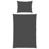 BETTWÄSCHESET Damast 160/210 cm  50 cm/70 cm  - Anthrazit, Basics, Textil (160/210cm) - Dieter Knoll