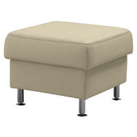 HOCKER Textil Naturfarben  - Alufarben/Naturfarben, Konventionell, Textil/Metall (60/46/60cm) - Beldomo Comfort