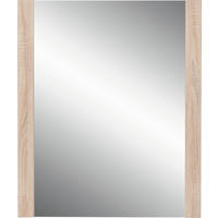 OGLINDĂ DE PERETE 74/93/4 cm    - stejar Sonoma, Konventionell, sticlă/material pe bază de lemn (74/93/4cm) - Carryhome