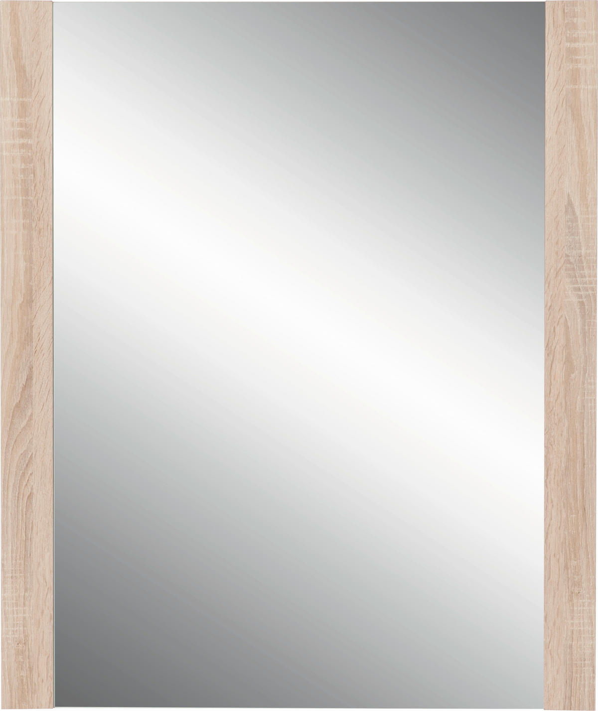 OGLINDĂ DE PERETE 74/93/4 cm    - stejar Sonoma, Konventionell, sticlă/material pe bază de lemn (74/93/4cm) - Carryhome