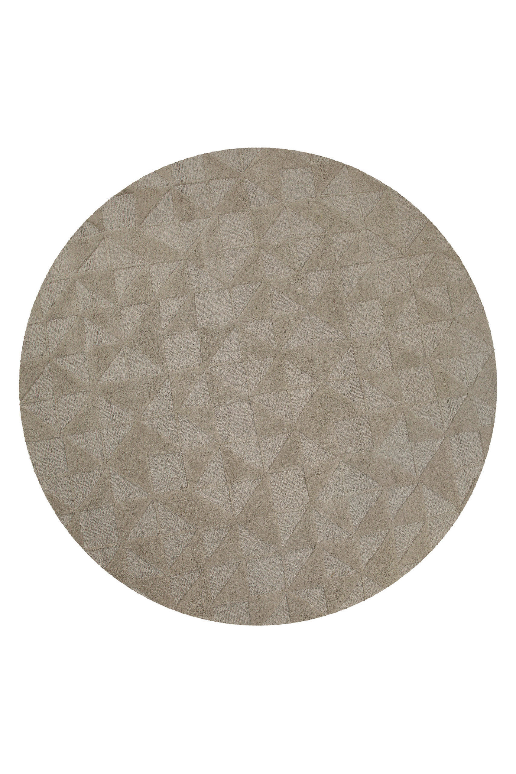 WEBTEPPICH 200 cm Hamptons Thirtyseven Sandfarben rund  - Sandfarben, MODERN, Textil (200cm) - WECON HOME