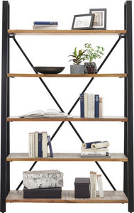Regal 120 cm aus Mango massiv & Eisen bestellen Regal 120 cm aus Mango massiv & Eisen bestellen