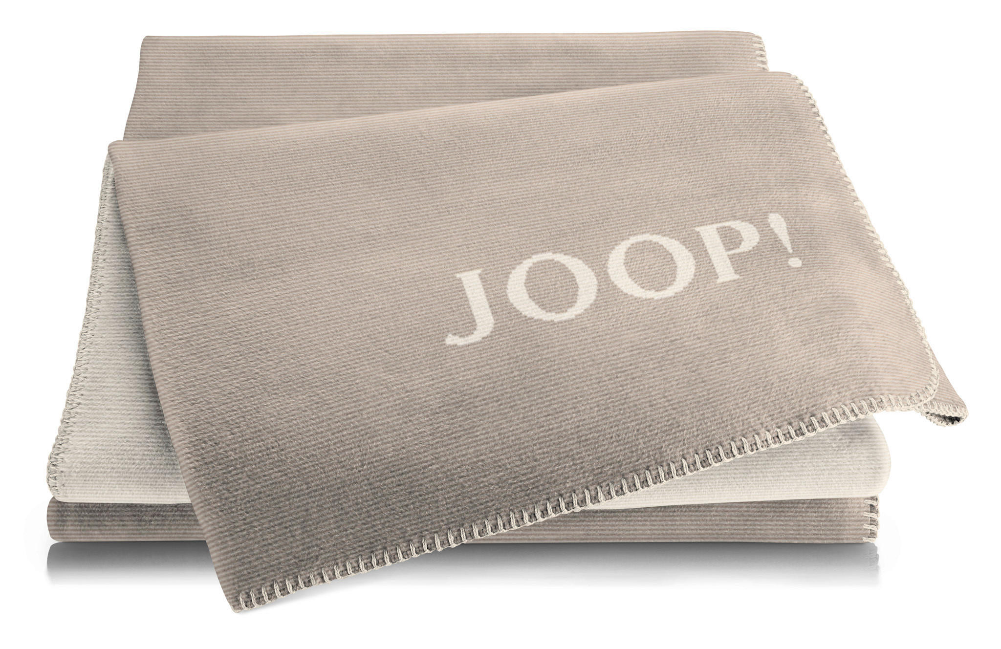 Joop! Wohndecke Melange-Doubleface Natur, Beige 150x200 cm
