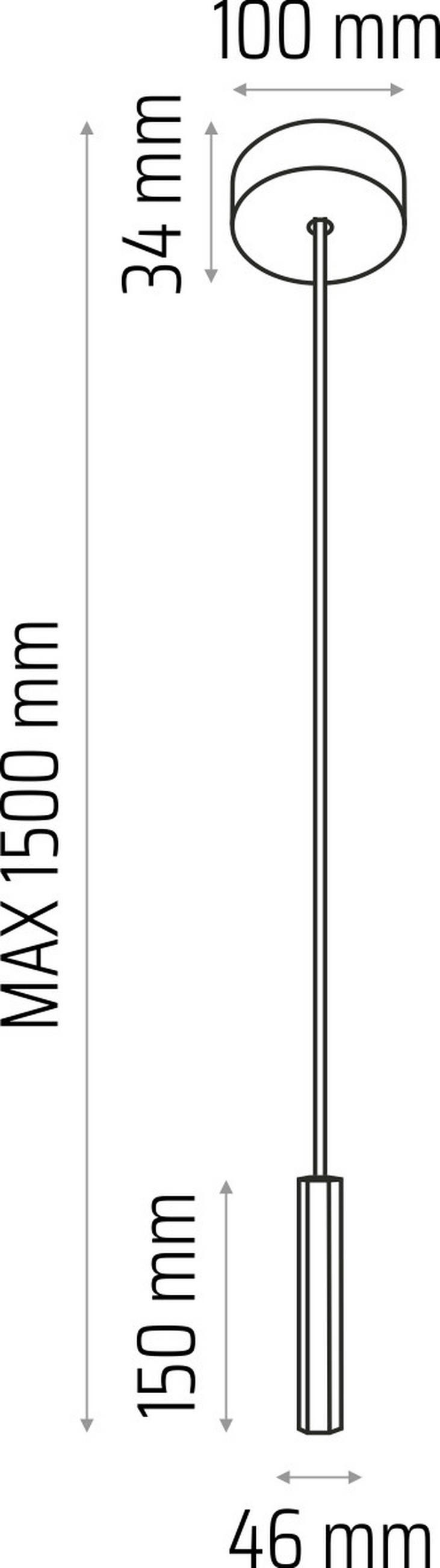 ZÁVĚSNÉ SVÍTIDLO, 10/150 cm  - bílá, Design, dřevo (10/150cm)