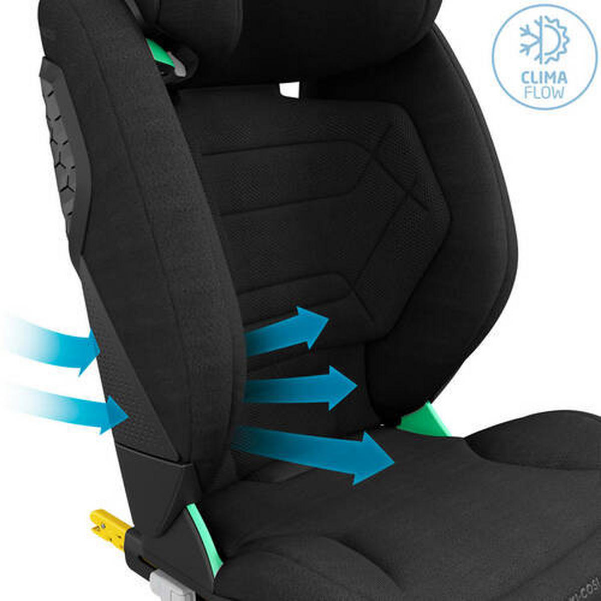 BILBARNSTOL Rodifix Pro2 i-Size  - svart, Basics, textil (44/79/69cm) - Maxi Cosi Pro