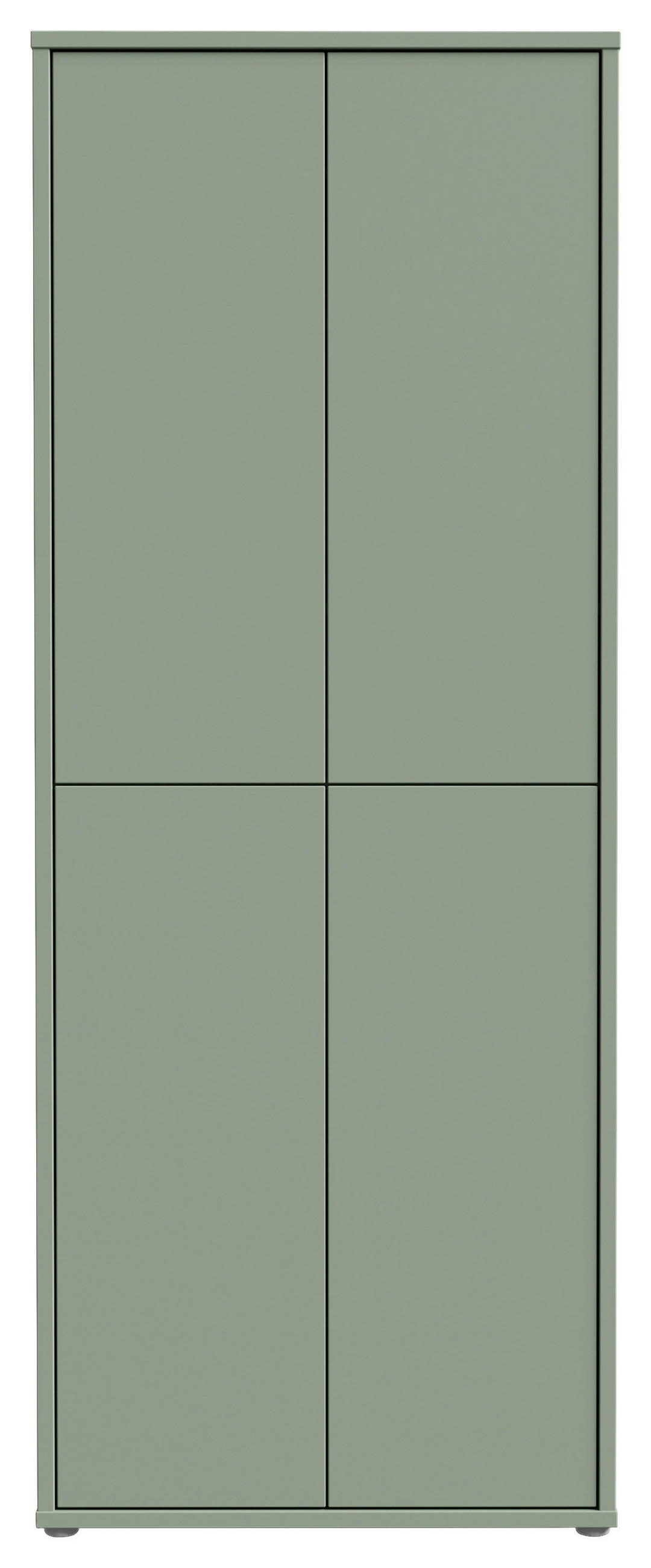 SCHUHSCHRANK  in 75/192/35 cm  - Salbeigrün/Grau, Basics, Holzwerkstoff/Kunststoff (75/192/35cm) - Xora