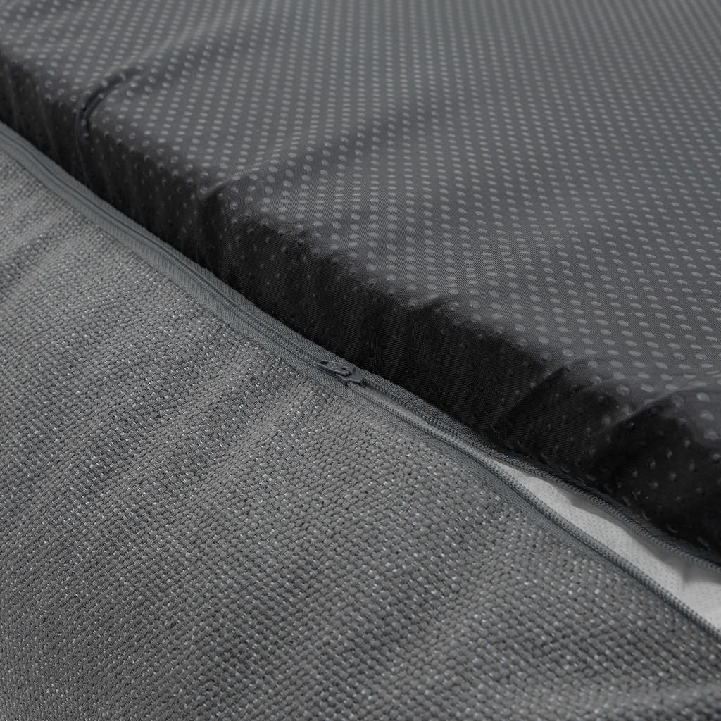 Thumbnail - Xxxl Hundebett, Grau, Textil, Uni, Füllung: Schaumstoff, rechteckig, 100x25x80 cm, Oeko-Tex® Standard 100, Made in Europ...