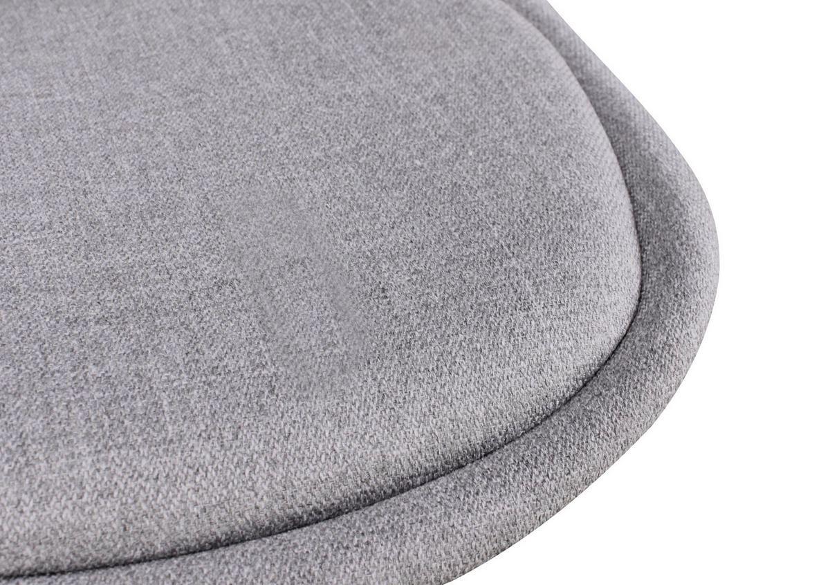 SET STOLOV, les, umetna masa, tekstil siva  - siva/barve hrasta, Design, umetna masa/tekstil (48/89/42cm) - MID.YOU