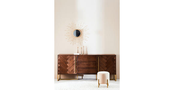SIDEBOARD 180/80/45 cm - Messingfarben/Akaziefarben, KONVENTIONELL, Holz/Holzwerkstoff (180/80/45cm) - Ambia Home