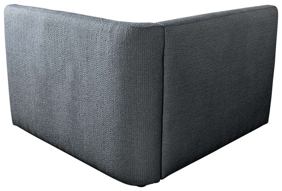 SOFA ZURI in Struktur Dunkelgrau  - Dunkelgrau/Senfgelb, Trend, Kunststoff/Textil (110/75/115cm) - Livetastic