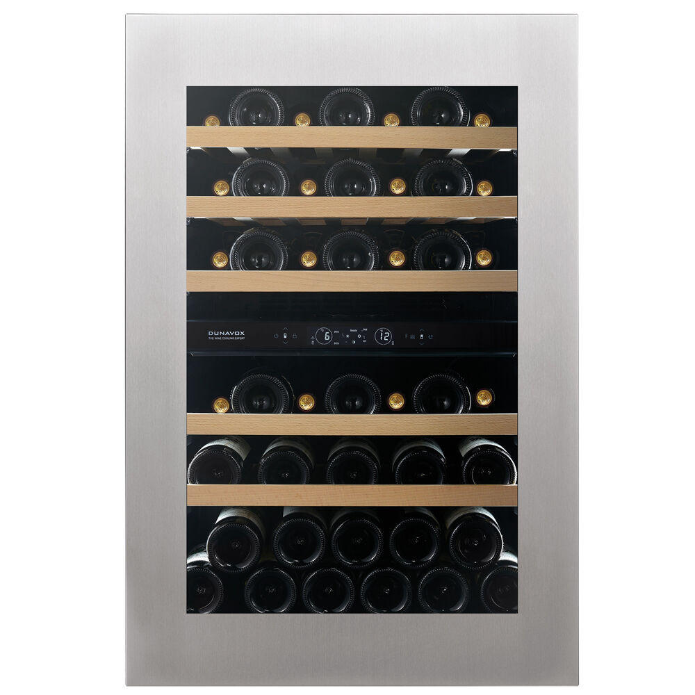 WEINKÜHLSCHRANK DVH-44.120DSS.TO  - Edelstahlfarben, Basics, Glas/Holz (59/88,2/57,1cm)