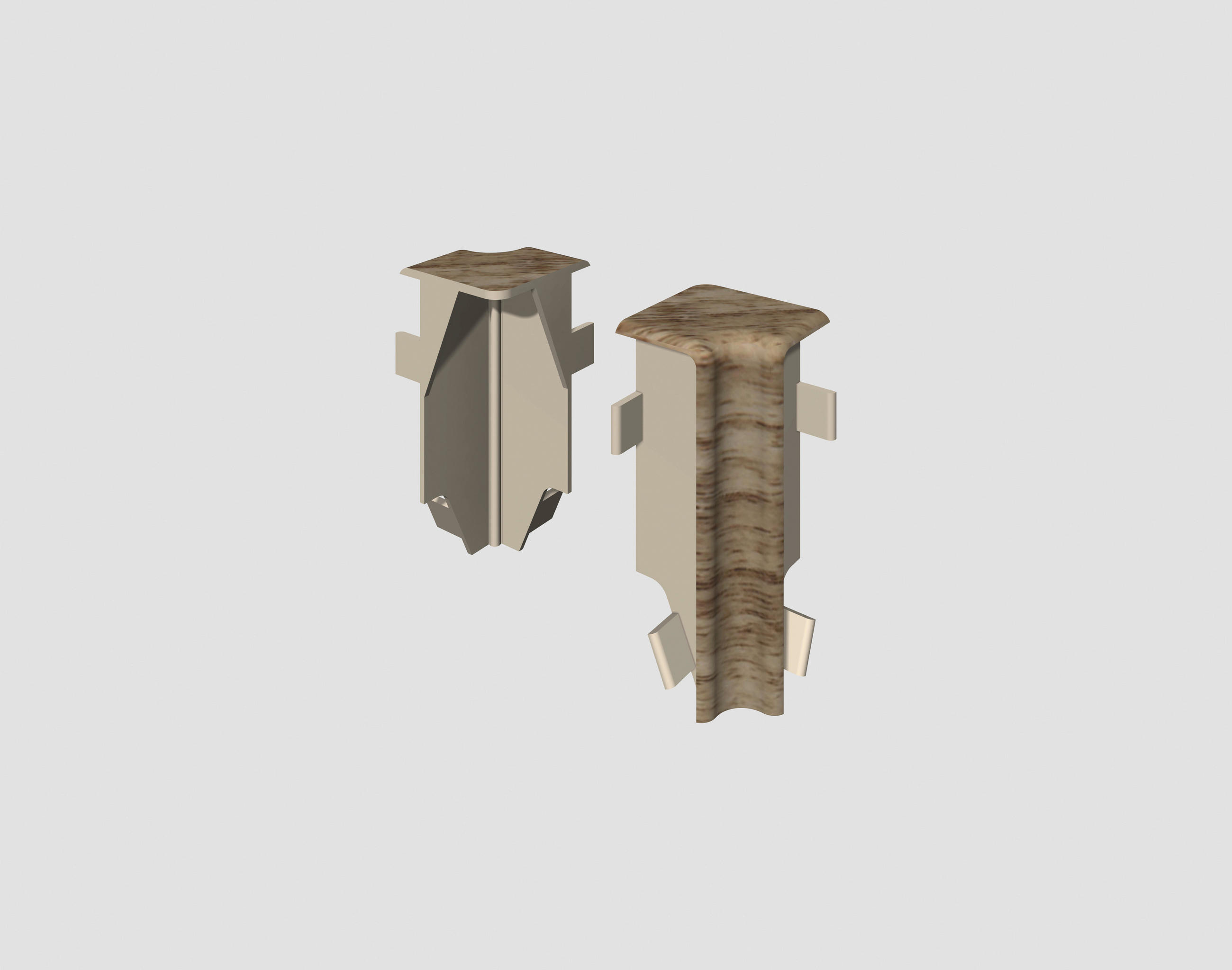 Egger Holzwerkstoffe Innenecke Braun, Eiche 0.7x5.9x1.6 cm