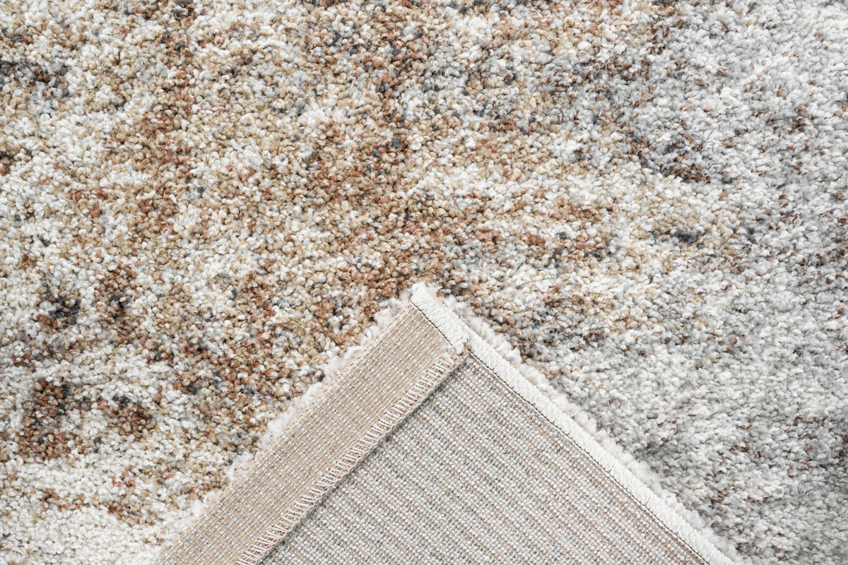 WEBTEPPICH  Wohnzimmer 120/170 cm Mehari Creme, Grau, Rostfarben  - Rostfarben/Creme, Basics, Kunststoff/Textil (120/170cm) - Novel