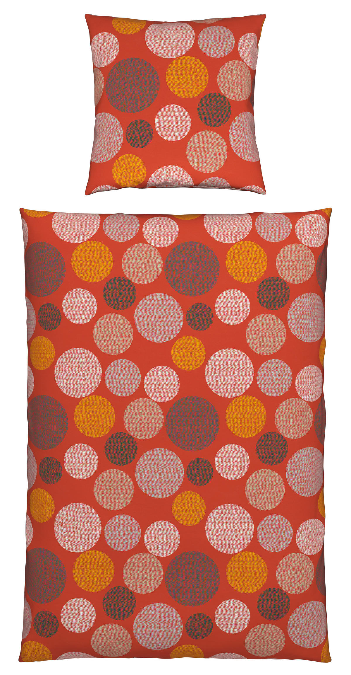 BETTWÄSCHE 135/200 cm  - Orange, Textil (135/200cm) - Novel