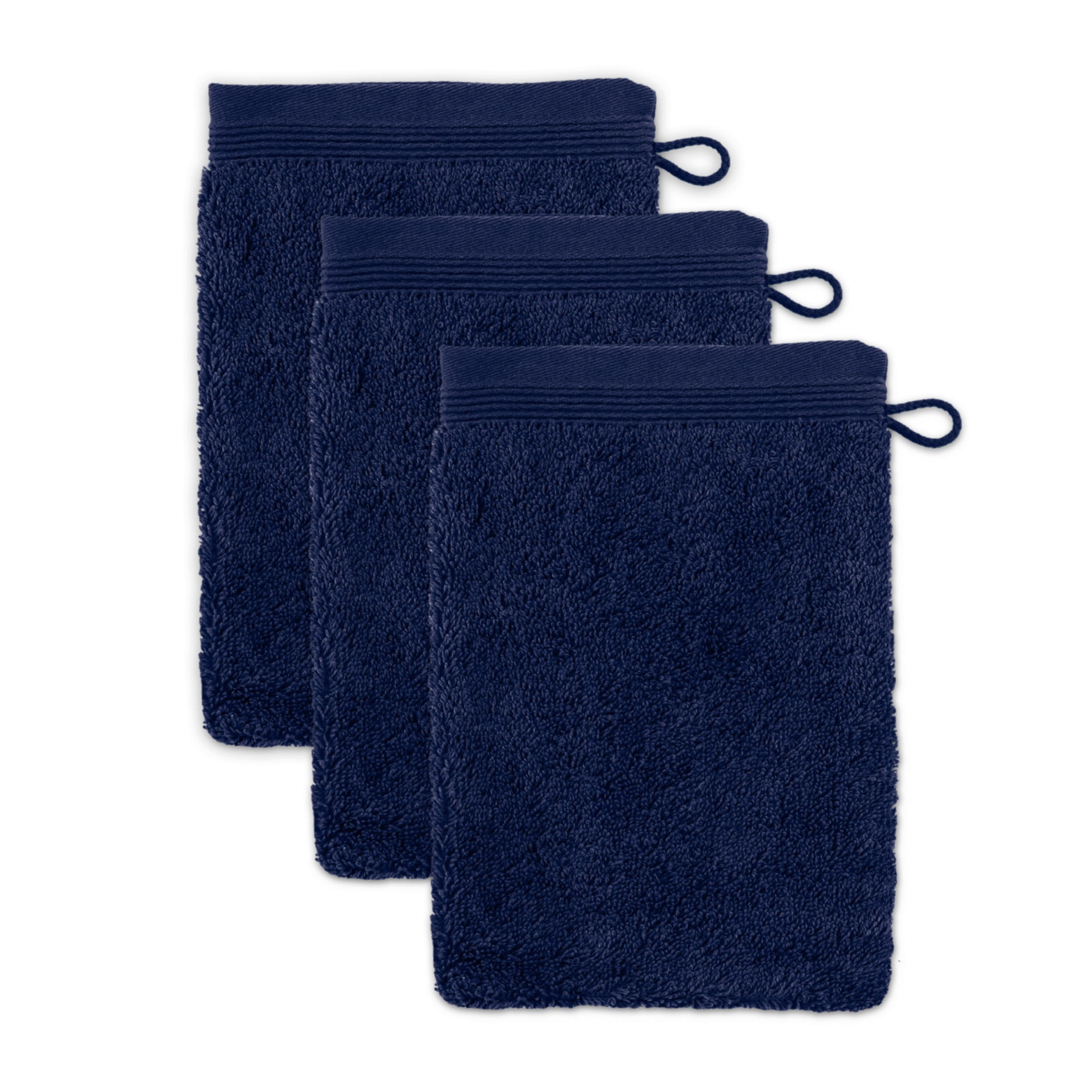 FROTTIERSET Superwuschel Dunkelblau 3-teilig  - Dunkelblau, Basics, Textil (15/20cm) - Moeve