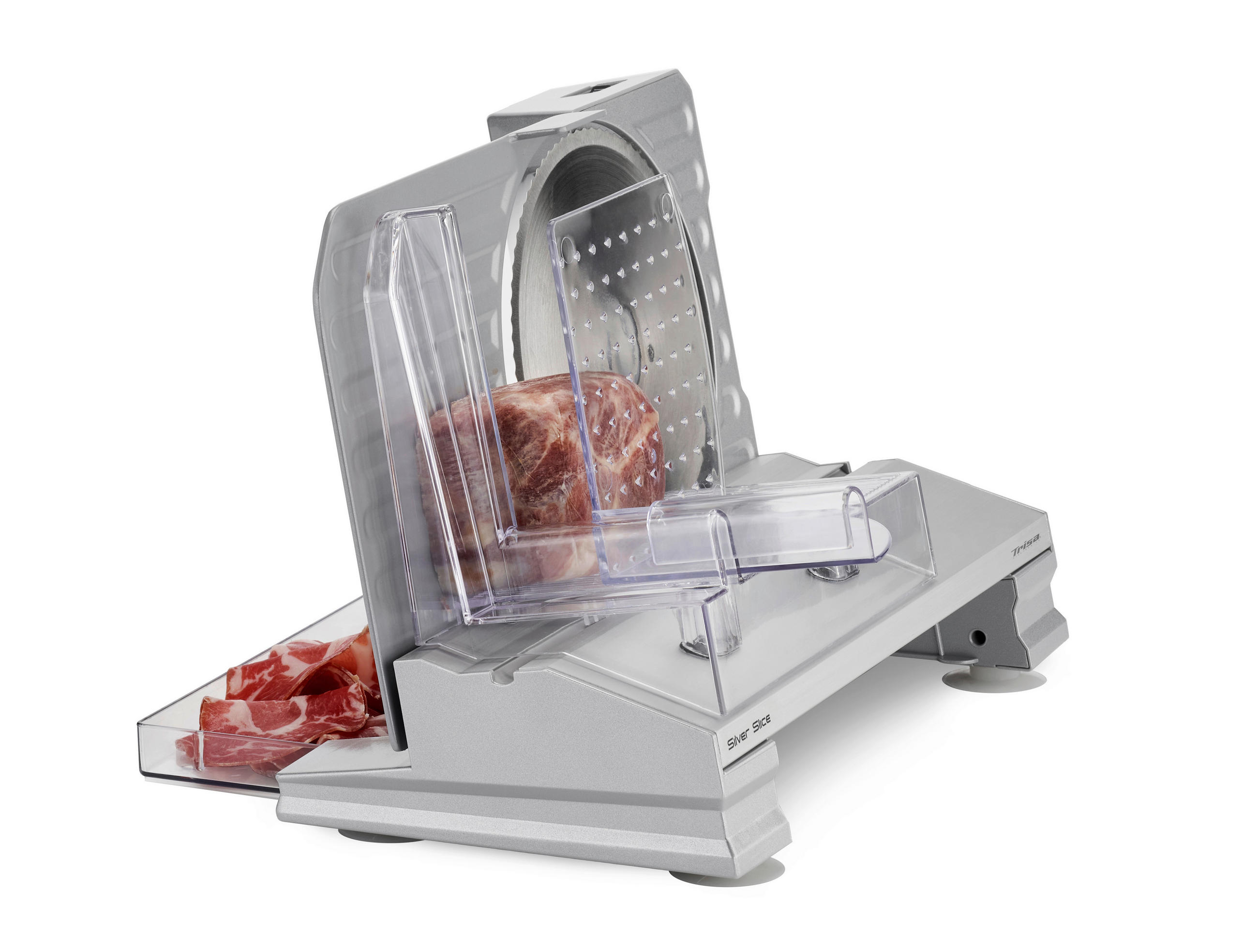 Thumbnail - Trisa Electronics Allesschneider, Silber, Metall, 36.40x27.30x19.60 cm, RoHS, Fsc, Daumenschutz, Restehalter, Kochen, Kü...