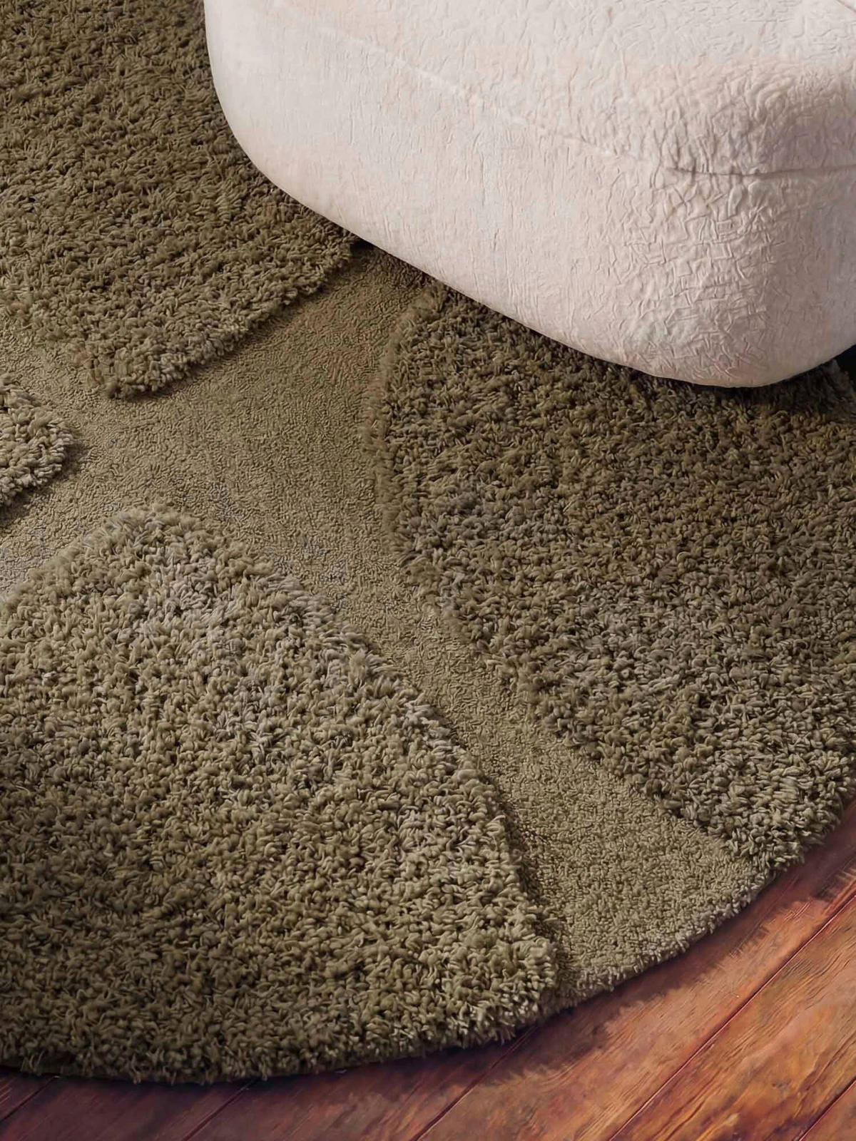 HOCHFLORTEPPICH 150 cm Lambeth Dunkelgrün rund  - Dunkelgrün, Basics, Textil (150cm) - Ted Baker