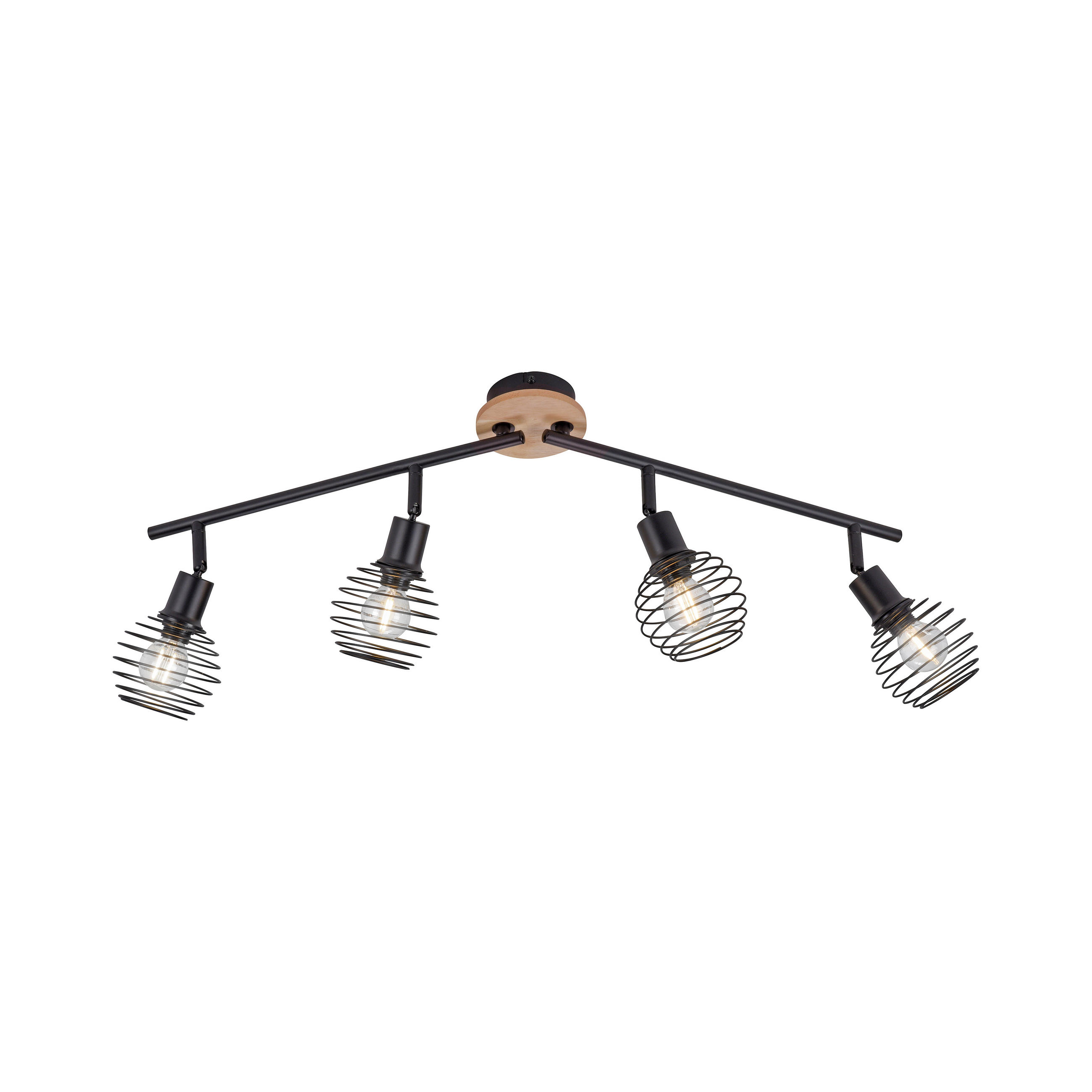 Just Light Deckenleuchte Eugen Schwarz 87x24x92 cm