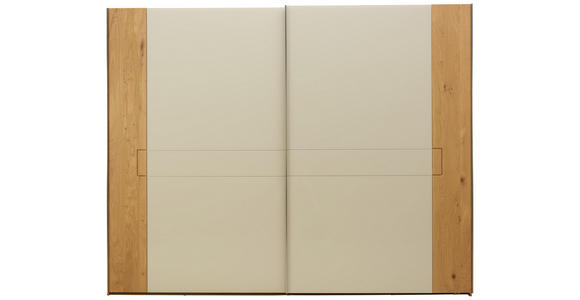 SCHWEBETÜRENSCHRANK in Eichefarben, Champagner - Champagner/Eichefarben, KONVENTIONELL, Holz/Holzwerkstoff (239/223/68cm) - Dieter Knoll