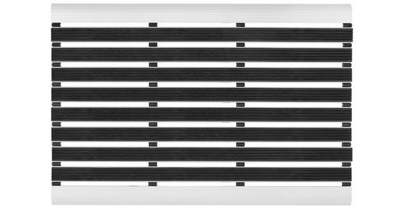 FUßMATTE 40/60 cm Kleeny  - Silberfarben/Schwarz, KONVENTIONELL, Kunststoff/Metall (40/60cm) - Esposa