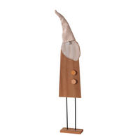 VIANOČNÁ FIGÚRKA - hnedá, Basics, drevo/textil (13,4/6,3/72cm)