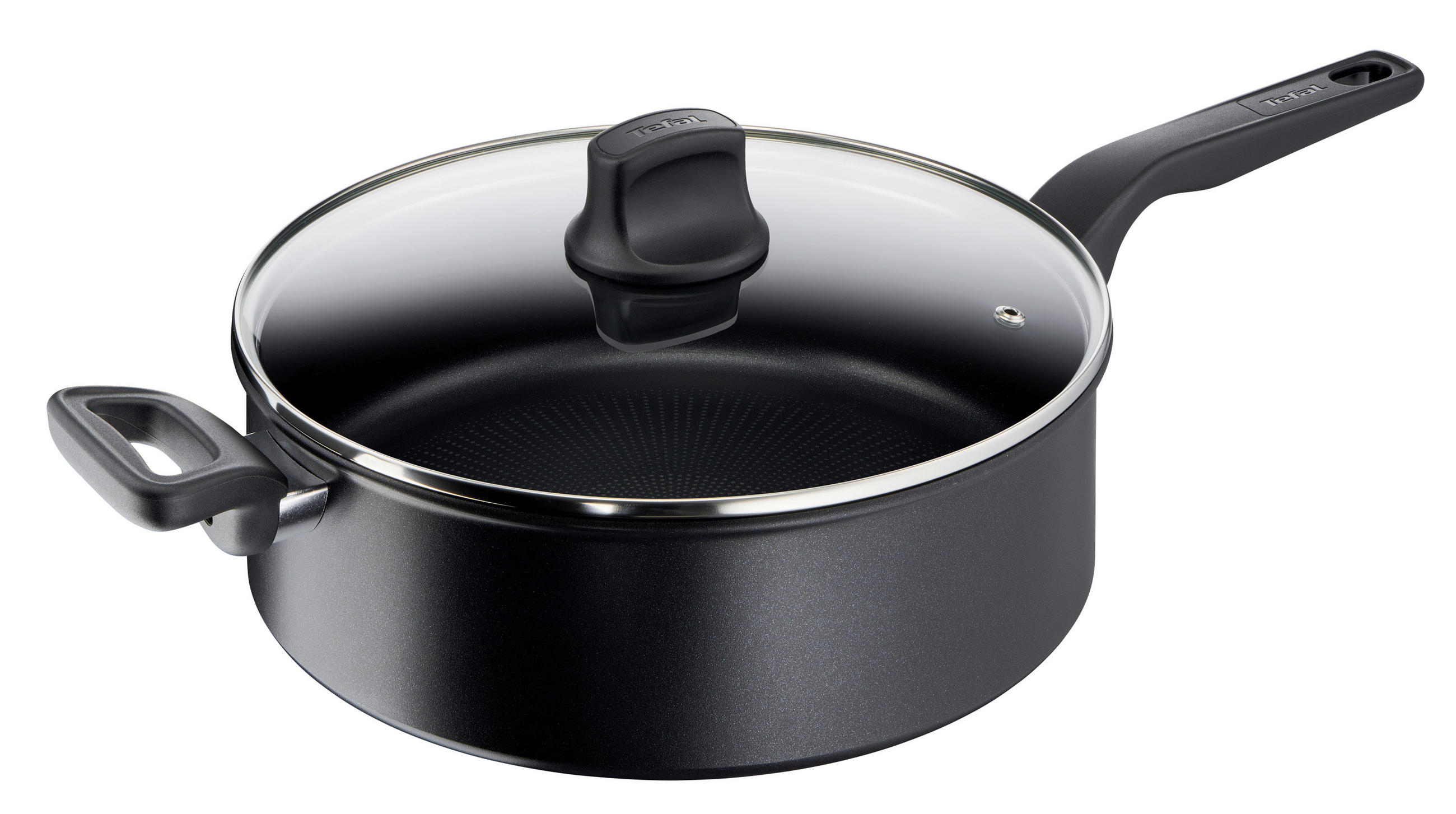PFANNE HARD TITANIUM PRO  - Schwarz, Basics, Metall (53,8/29,4/11,7cm) - Tefal